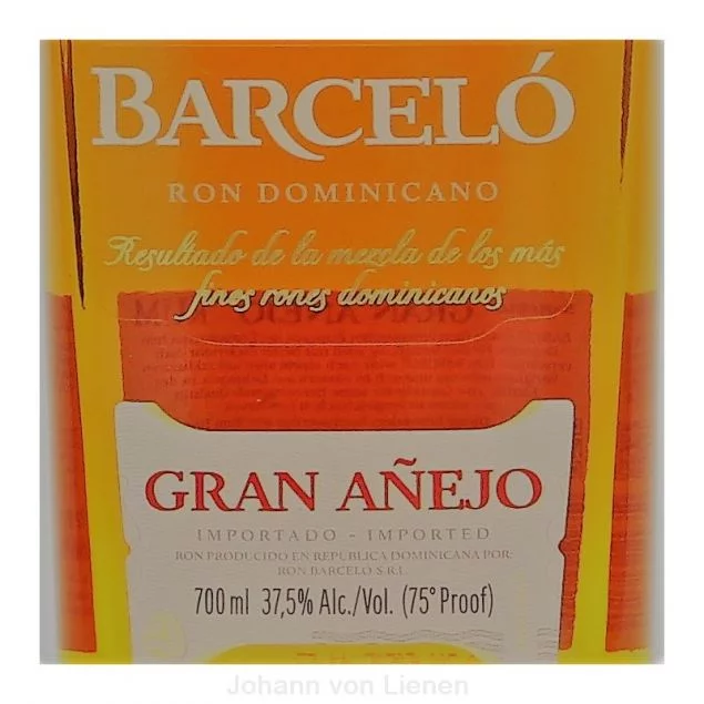 Barcelo Gran Anejo 5 Jahre 0,7 Ltr 37,5%