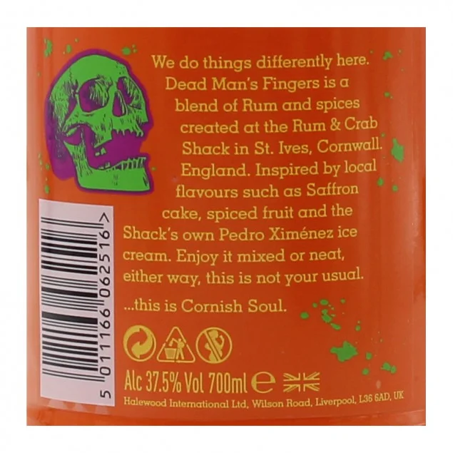 Dead Man's Fingers Pineapple Spiced Rum 0,7 L 37,5% vol