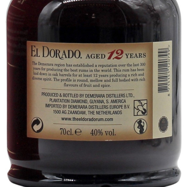 El Dorado 12 Jahre 0,7 L 40%vol