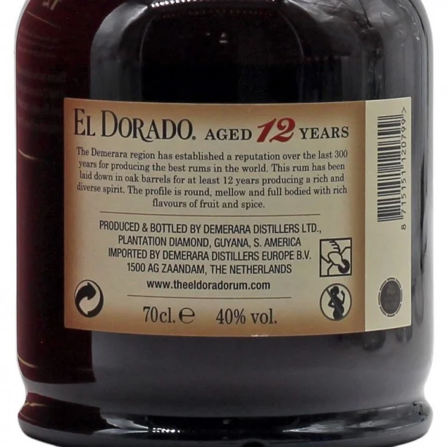 El Dorado 12 Jahre 0,7 L 40%vol