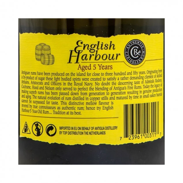 English Harbour Rum 5 Jahre 0,7 L 40% vol