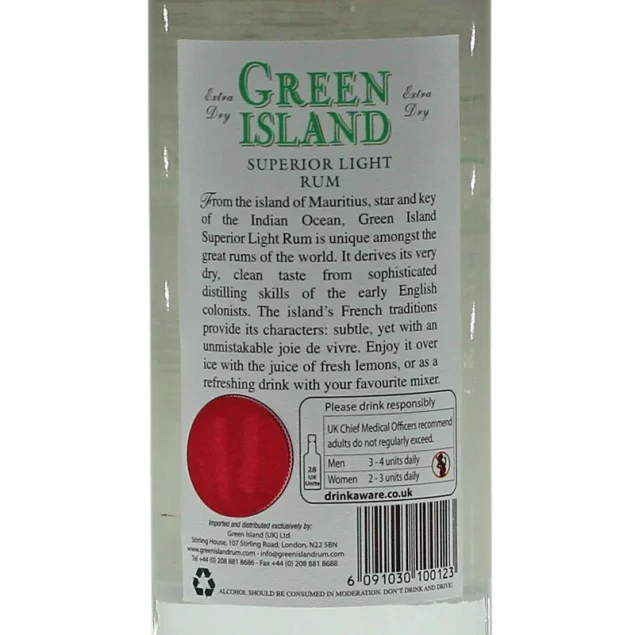 Green Island Superior Light Rum 0,7 L 40% vol