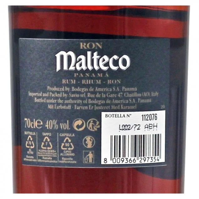 Malteco 20 Jahre Rum 0,7 L 40% vol