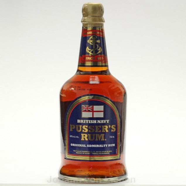 Image of Pussers British Navy Rum Original Admiralty Blue Label 0,7 L 40 % vol