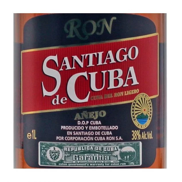 Santiago de Cuba Rum Anejo 1 Liter 38% vol