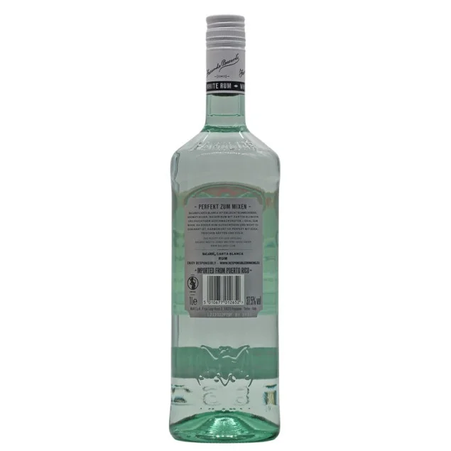 Bacardi Carta Blanca Rum 1 L 37,5% vol