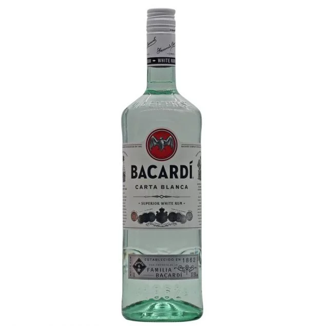 Bacardi Carta Blanca Rum 1 L 37,5% vol