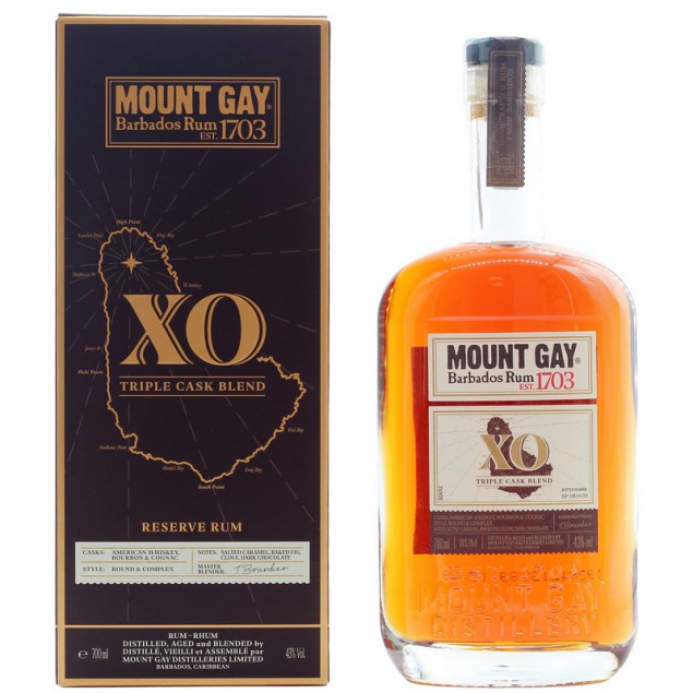 Image of Mount Gay Rum XO Triple Cask Blend 0,7 L 43%vol.