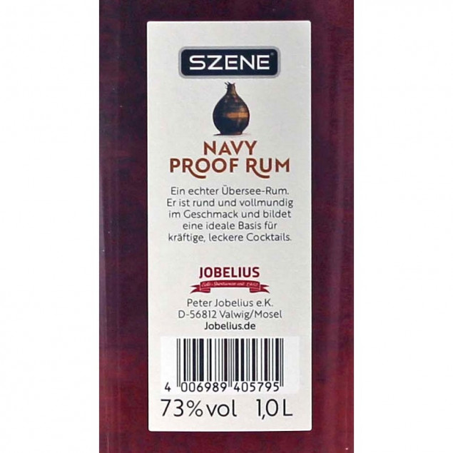 Szene Navy Proof Rum 1 L 73% vol