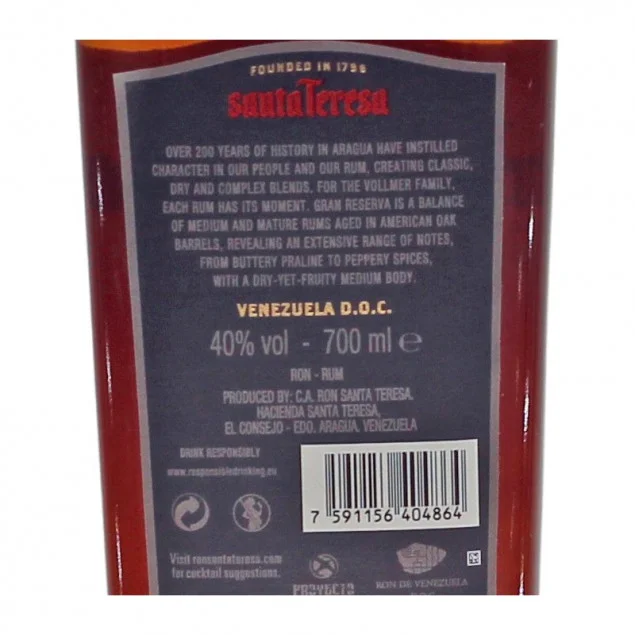 Santa Teresa Gran Reserva 0,7 L 40% vol