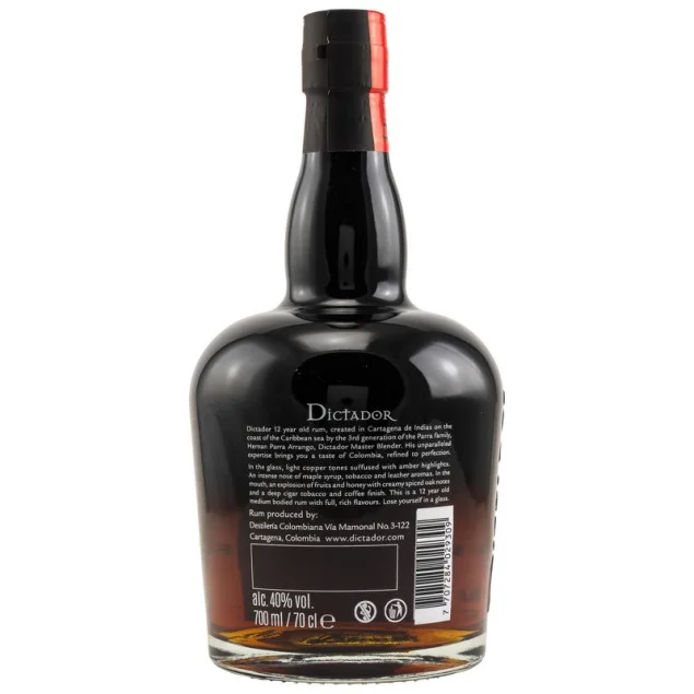 Dictador Rum 12 Jahre 0,7 L 40% vol