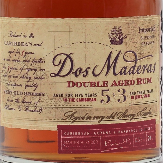 Dos Maderas Añejo 5+3 Jahre Rum 0,7 L 37,5% vol