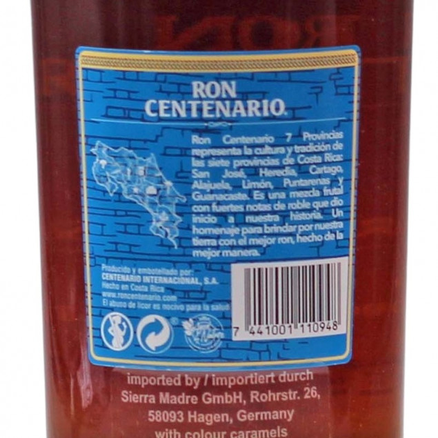 Ron Centenario 7 Anejo Especial 0,7 L 40% vol