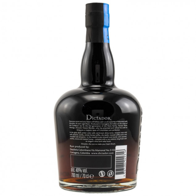 Dictador Rum 20 Jahre 0,7 L 40% vol