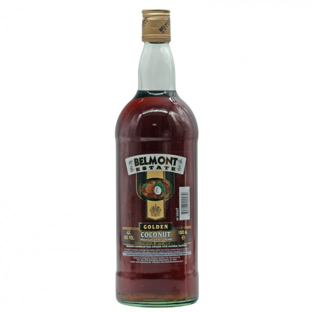 Image of Belmont Estate Golden Coconut Spiced Rum 1 L 40% vol