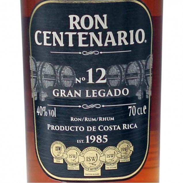 Ron Centenario Gran Legado 12 anos