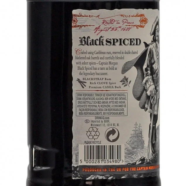 Captain Morgan Black Spiced 1 L