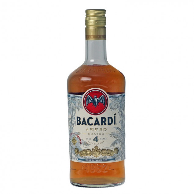Image of Bacardi Añejo Cuatro 4 Years - Spirituosen, Puerto Rico, trocken, 0,7l