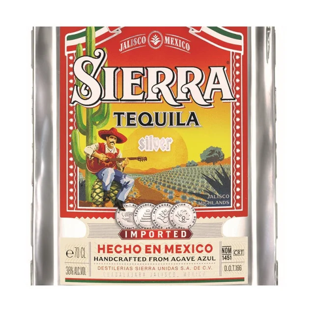 Sierra Tequila Silver 0,7 L 38% vol