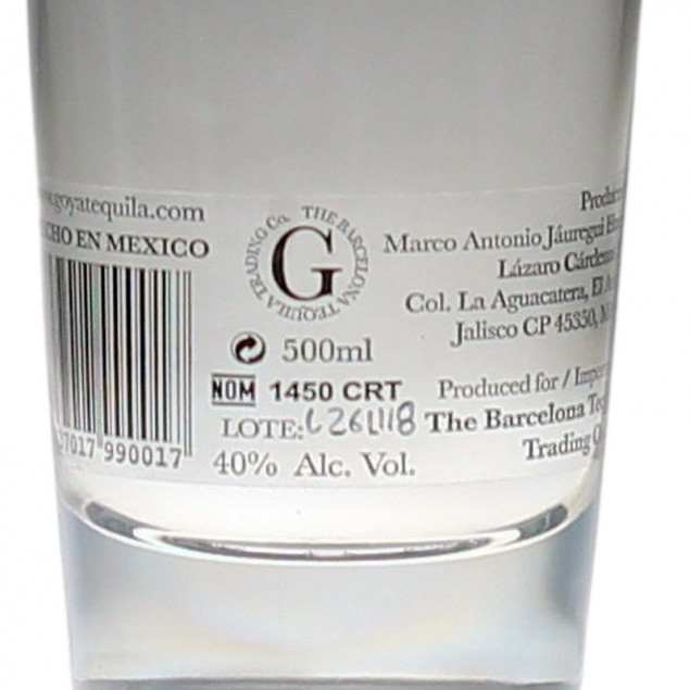 Goya Tequila Single Estate Blanco 0,5 L 40 % vol