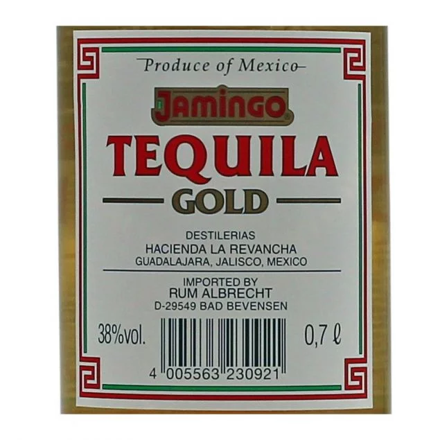 Jamingo Gold Tequila 0,7 L 38% vol