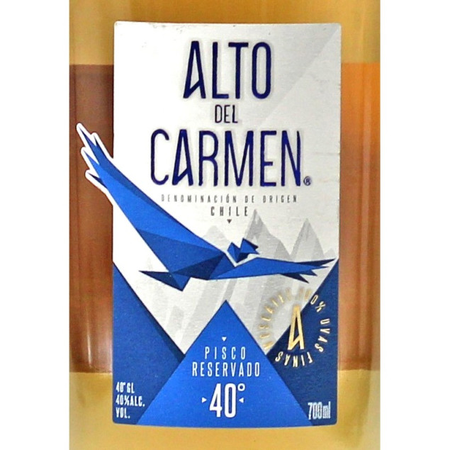 Alto del Carmen Pisco Reservado 0,7 L 40% vol