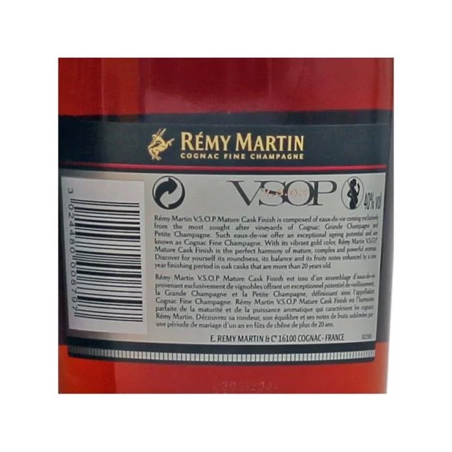 Remy Martin VSOP 0,7 L 40% vol