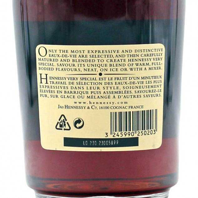 Hennessy VS Cognac Very Special 0,7 L 40% vol