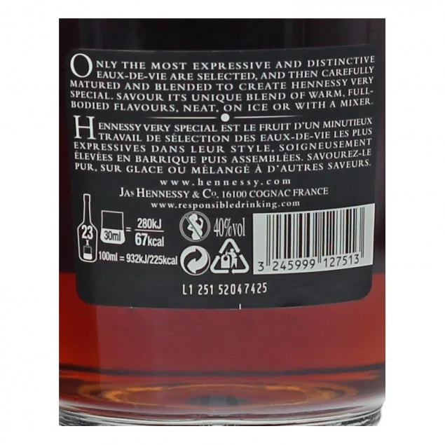 Hennessy VS Cognac by Julien Colombier 0,7 L 40% vol