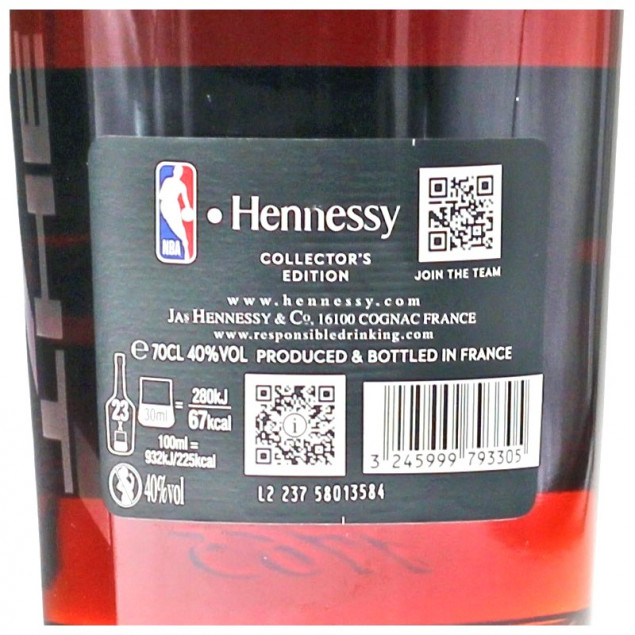 Hennessy VS NBA 2022 Limited Edition 0,7 L 40% vol