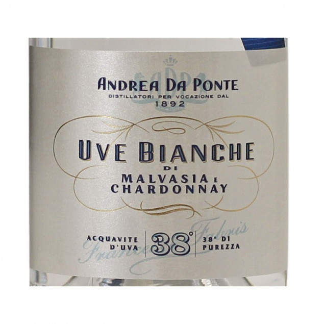 Andrea da Ponte Grappa Uve Bianche 0,7 L 38% vol