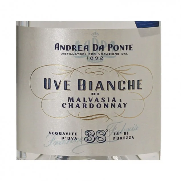 Andrea da Ponte Grappa Uve Bianche 0,7 L 38% vol