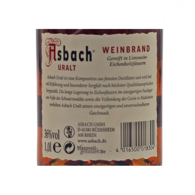 Asbach Uralt Weinbrand 1 L 36% vol