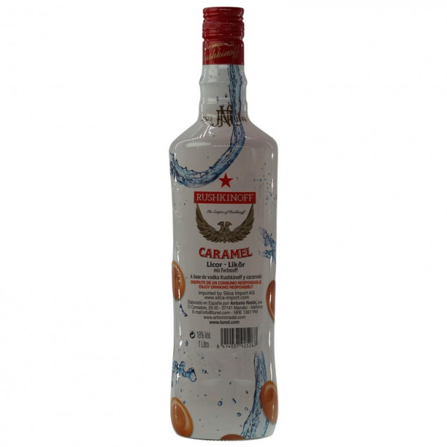 Rushkinoff Vodka Caramel Likör 1 L 18% vol