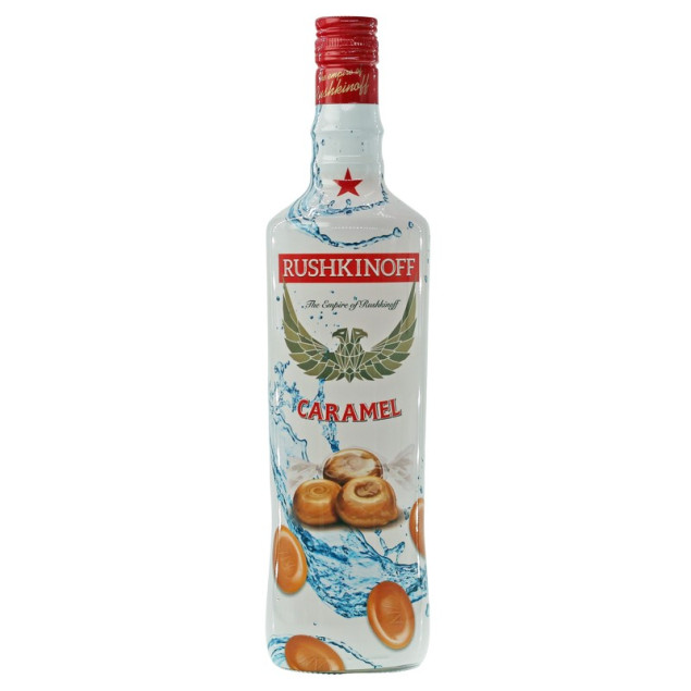 Rushkinoff Vodka Caramel Likör 1 L 18% vol