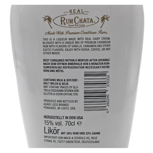 Rum Chata Likör 0,7 L 15% vol