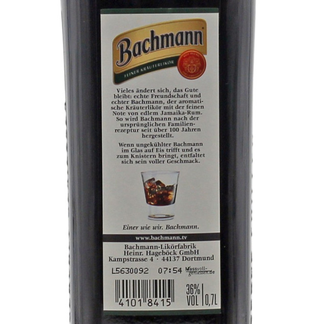 Bachmann Bitterlikör 0,7 L 36% vol
