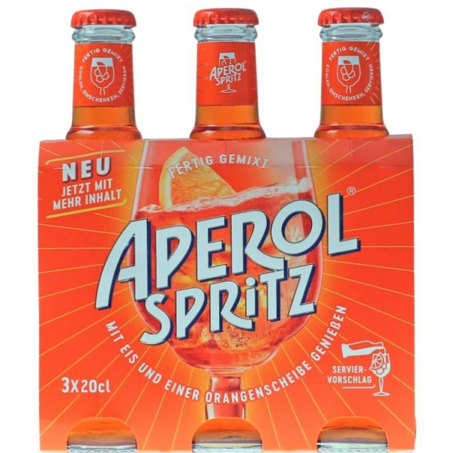 Image of Aperol Spritz 3 x 0,2 L 10,5% vol Aperitif fertig gemixt