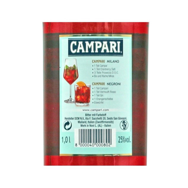 Campari Bitter 1 L 25% vol
