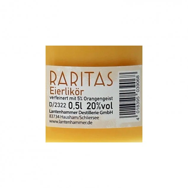 Raritas Eierlikör 0,5 L 20 % vol