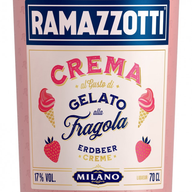 Ramazzotti Crema Gelato Alla Fragola 0,7 L 17% vol