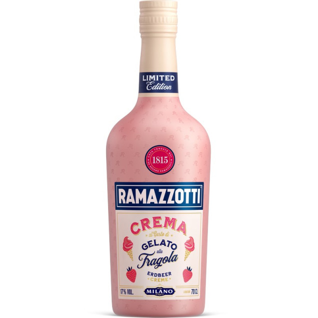 Image of Ramazzotti Crema Gelato Alla Fragola 0,7 L 17% vol
