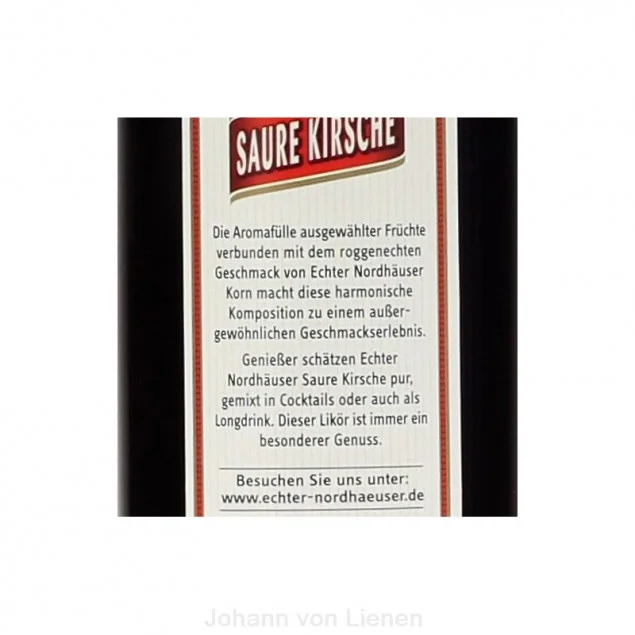 Echter Nordhäuser Saure Kirsche 0,7 L 18%vol