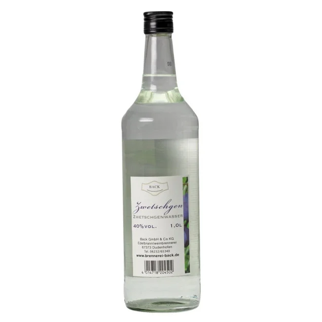 BACK Zwetschgenwasser 1 L 40%vol