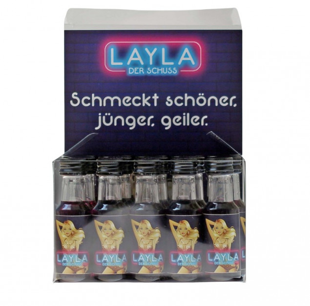 Image of 20 x Layla der Schuss Pflaumenlikör 0,02 L 15% vol