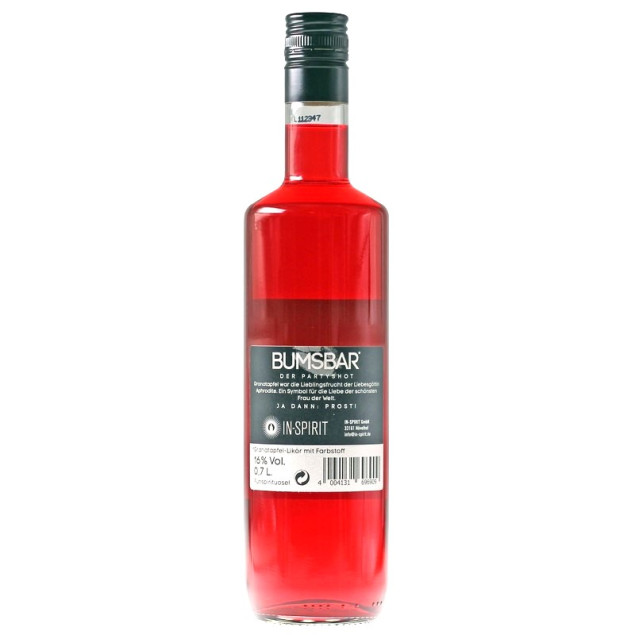 BUMSBAR der Partyshot Granatapfellikör 0,7l | Jashopping.de