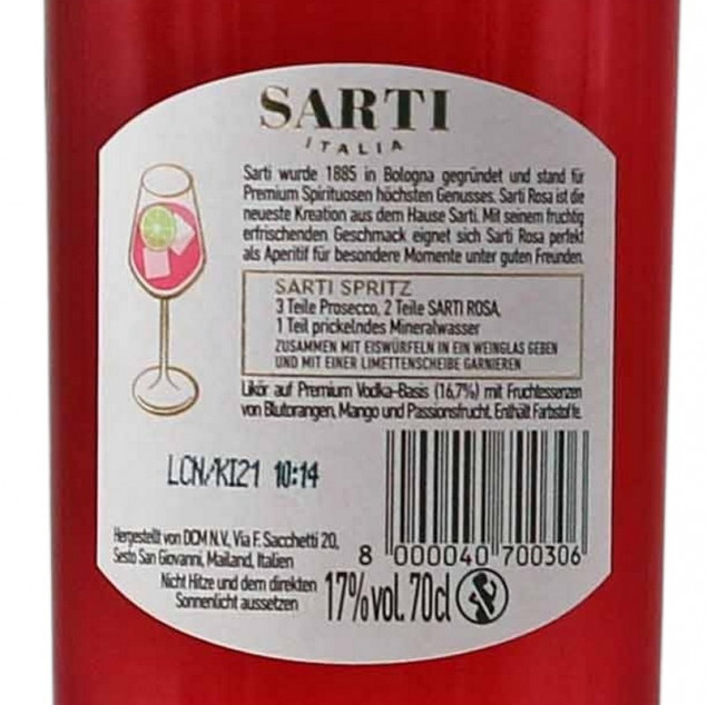 Sarti Rosa 0,7 L 14% vol
