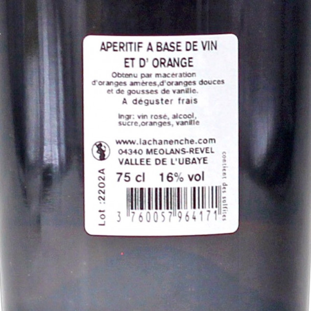 Lachanenche Vin et Orange Aperitif 0,75 L 16% vol