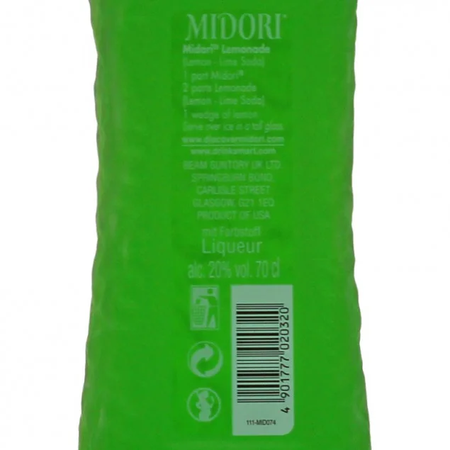 Midori Melon Liqueur 0,7 L 20% vol