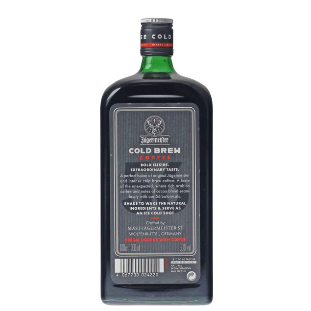 Jägermeister Cold Brew Coffee Likör 1 Liter 33 % vol